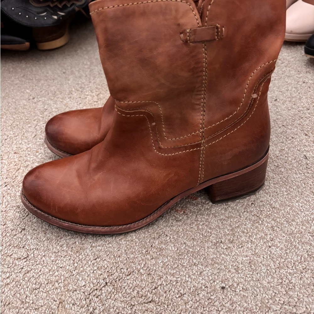 Brown Leather Women's Boots